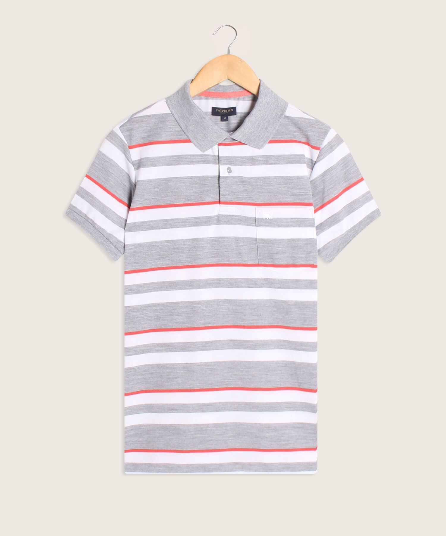 Polo Manga Corta a Rayas