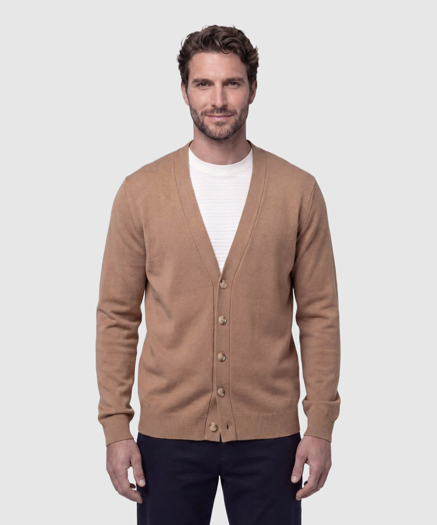 C&aacute;rdigan con Botones para Hombre