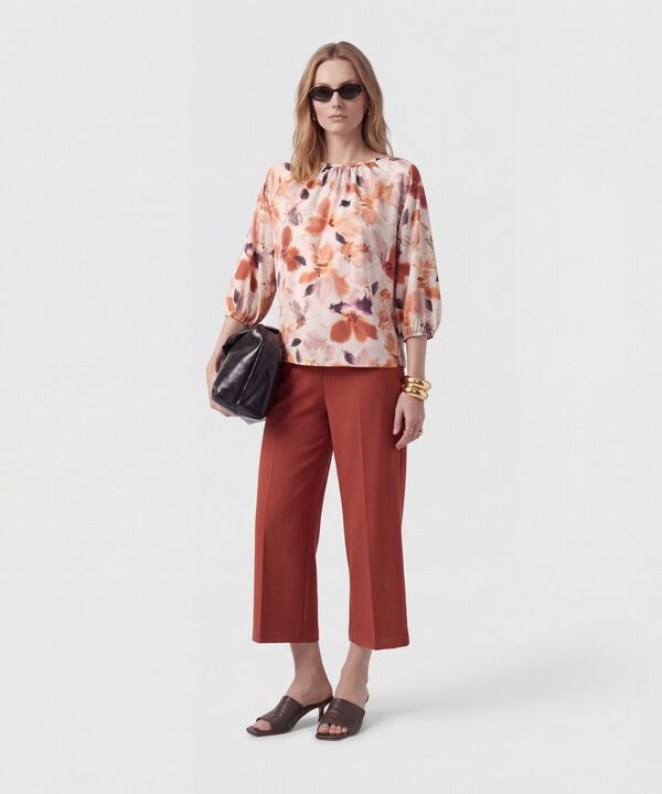 Pantal&oacute;n Culotte De Tiro Alto Para Mujer