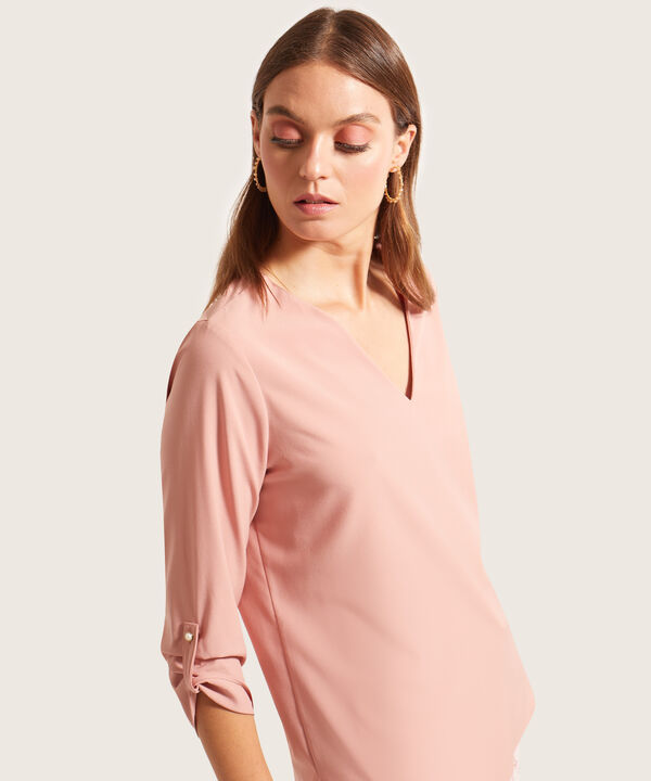 Blusa Unicolor Manga 3/4