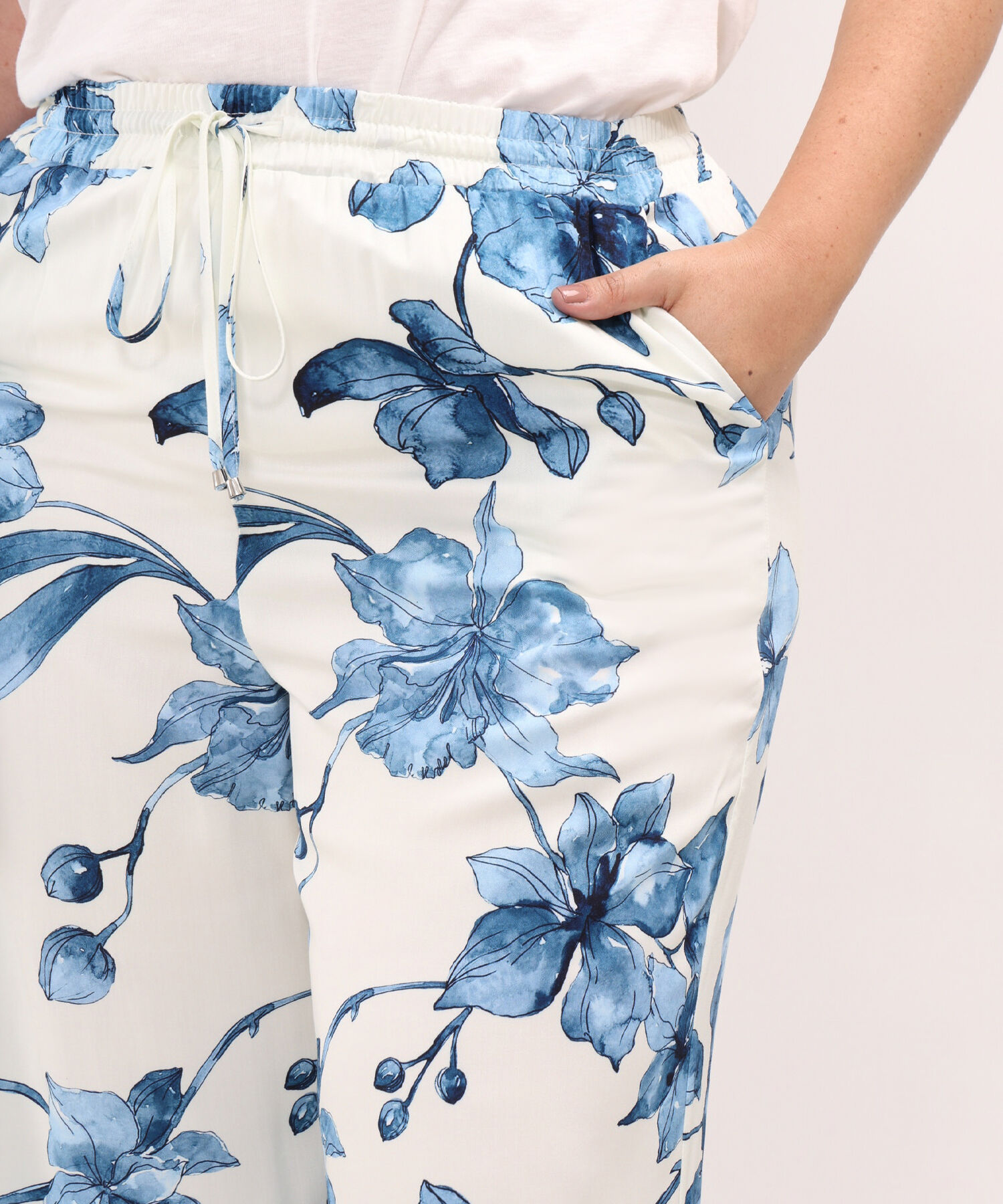 Pantalón Estampado Con Pretina Encauchada