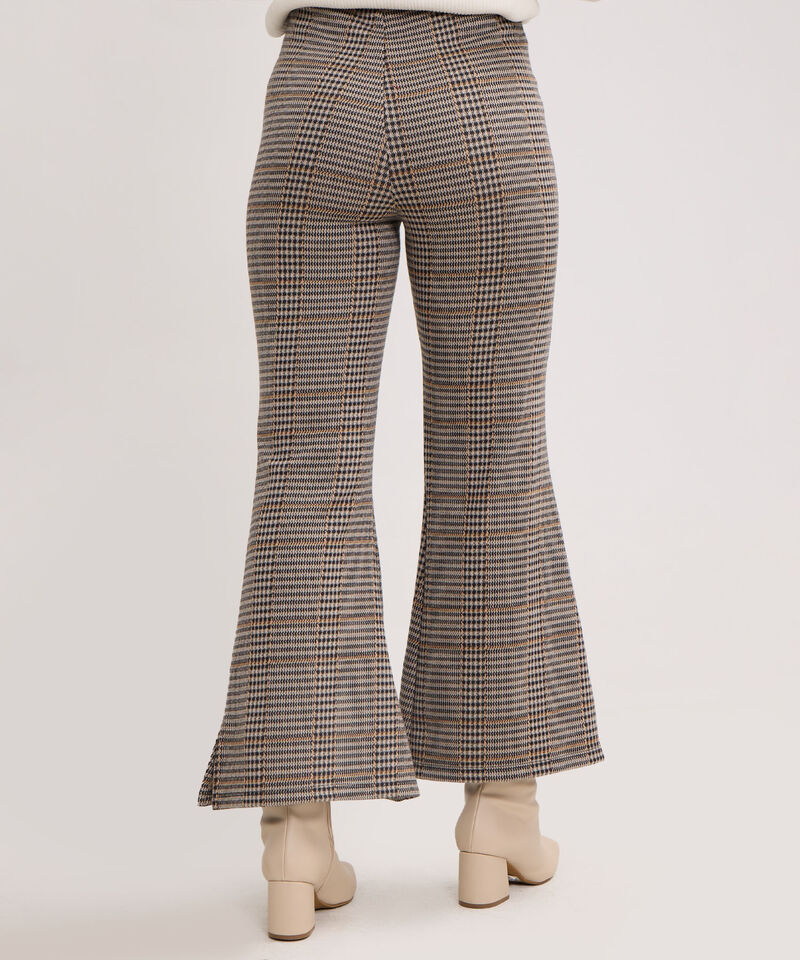 Leggins Tipo Flare Preteñido Con Ribete En Costados Y Pretina Invisible