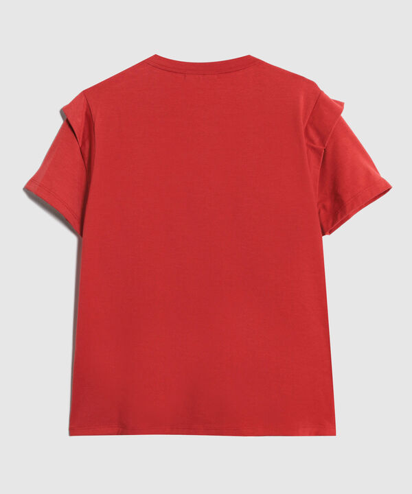Camiseta Para Mujer Hombro Caído Minimalista y Versátil image number null
