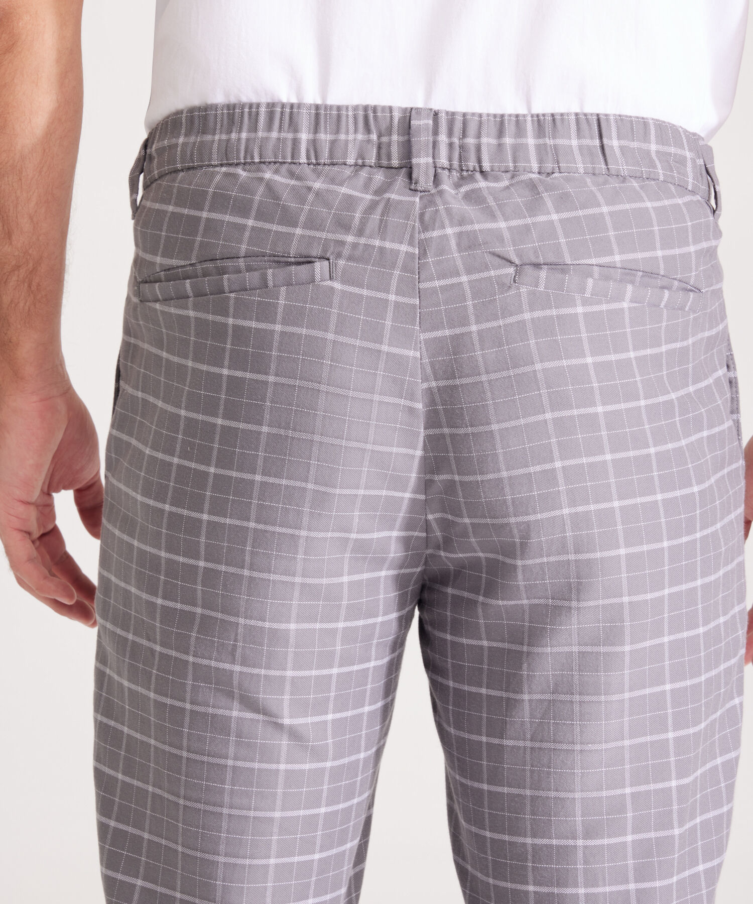 Pantalón Preteñido Chino Con Bolsillos Laterales Pretina Trasera Encauchada, Slim Fit