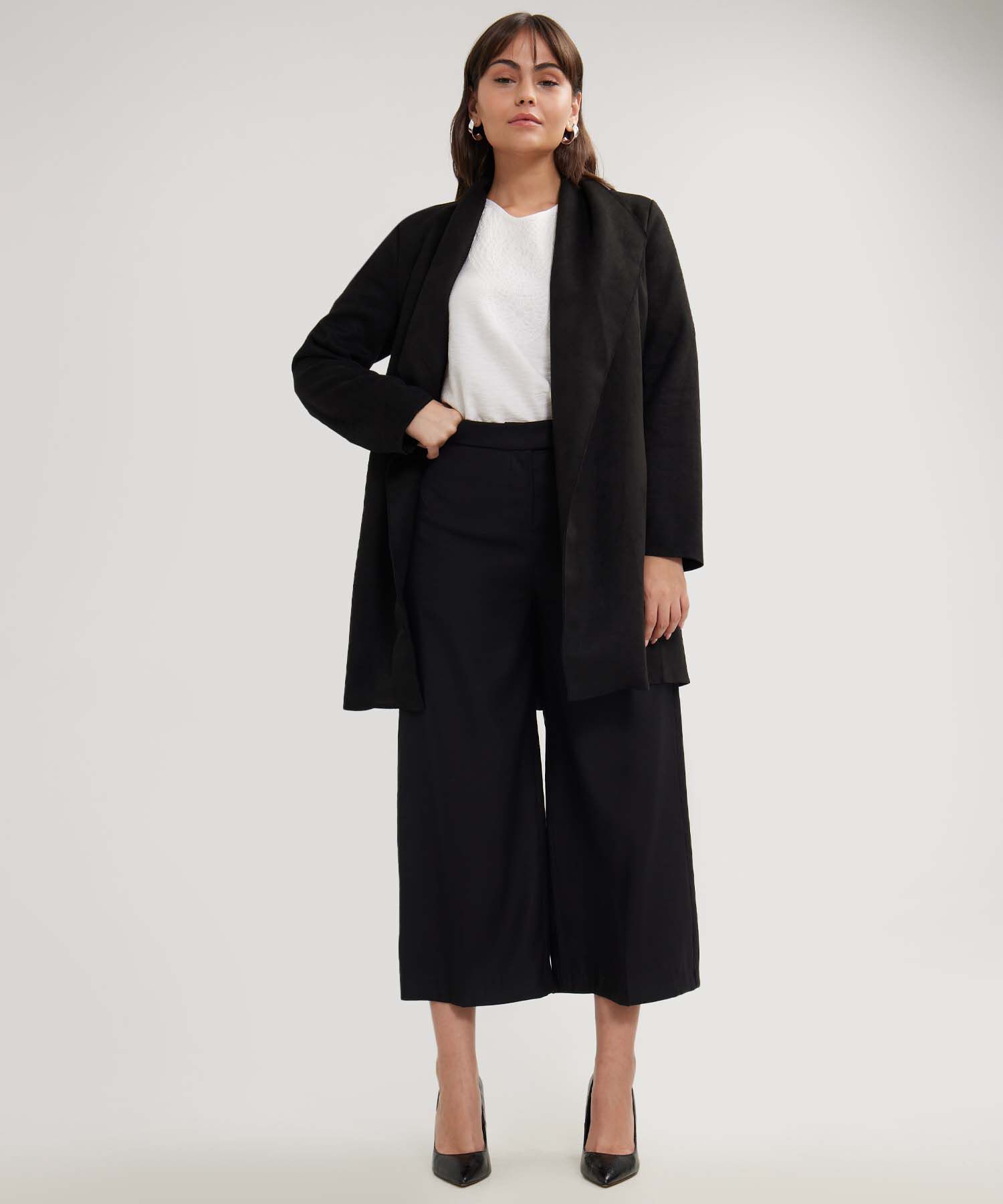 Pantalon Culotte Unicolor