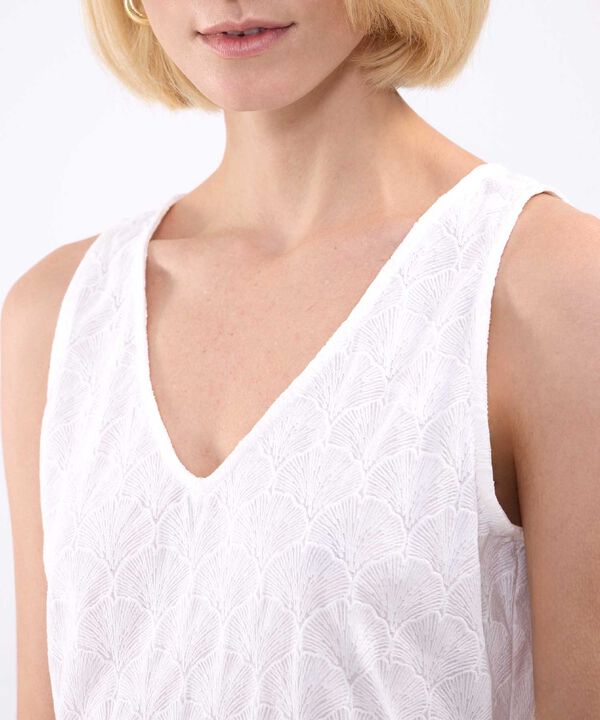 Vestido Unicolor Con Textura image number null