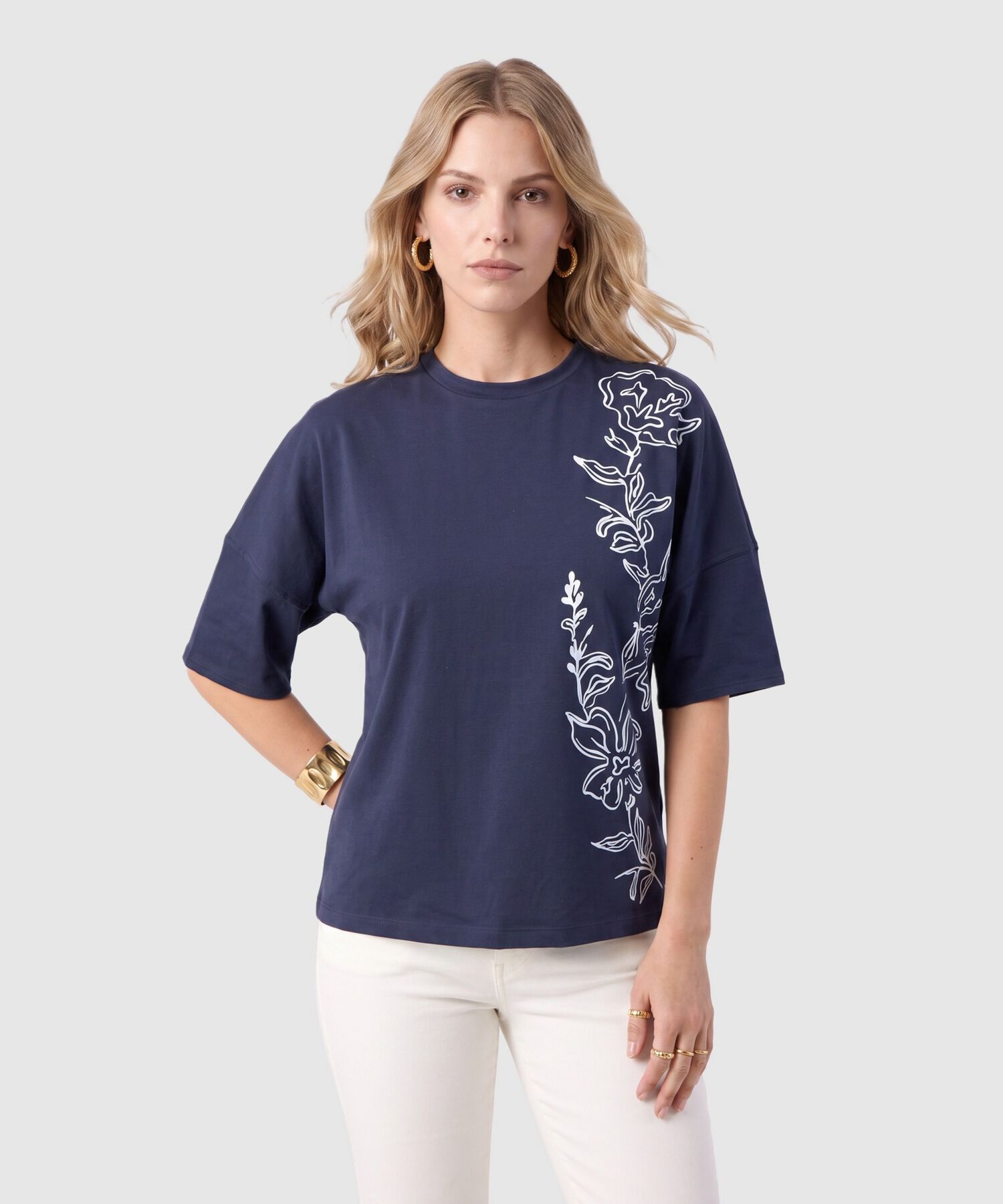 Camiseta Manga Corta Para Mujer