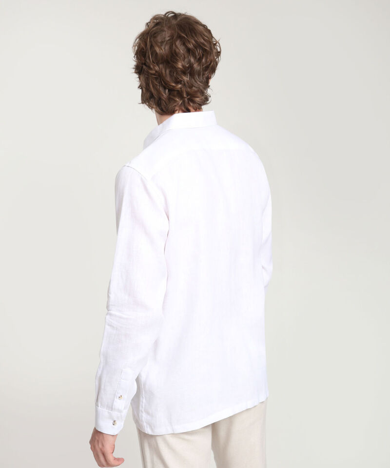Camisa Guayabera Cuello Camisero Abierto Mini