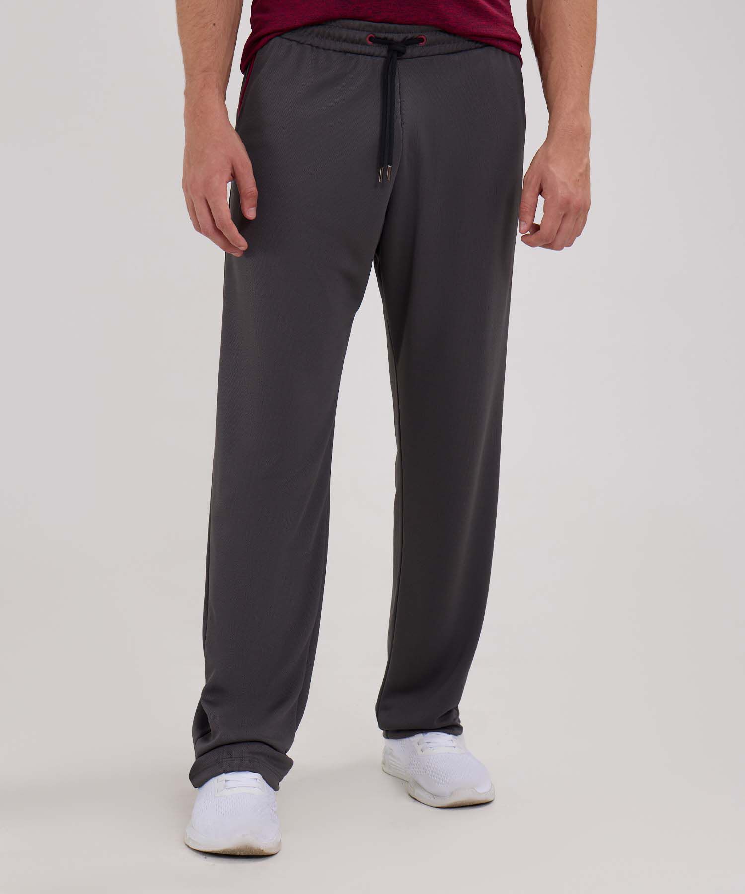 Pantalon Punto Con Cortes En Contraste