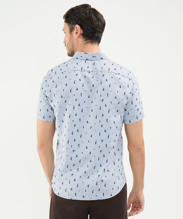 Camisa Estampado de Barcos