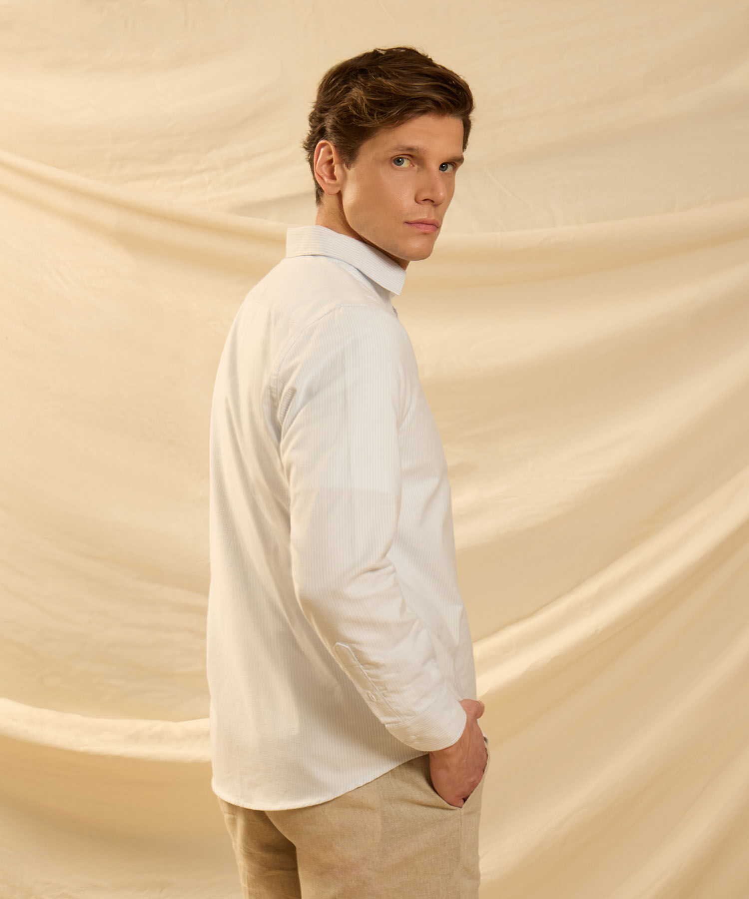 Camisa Manga Larga Unicolor 