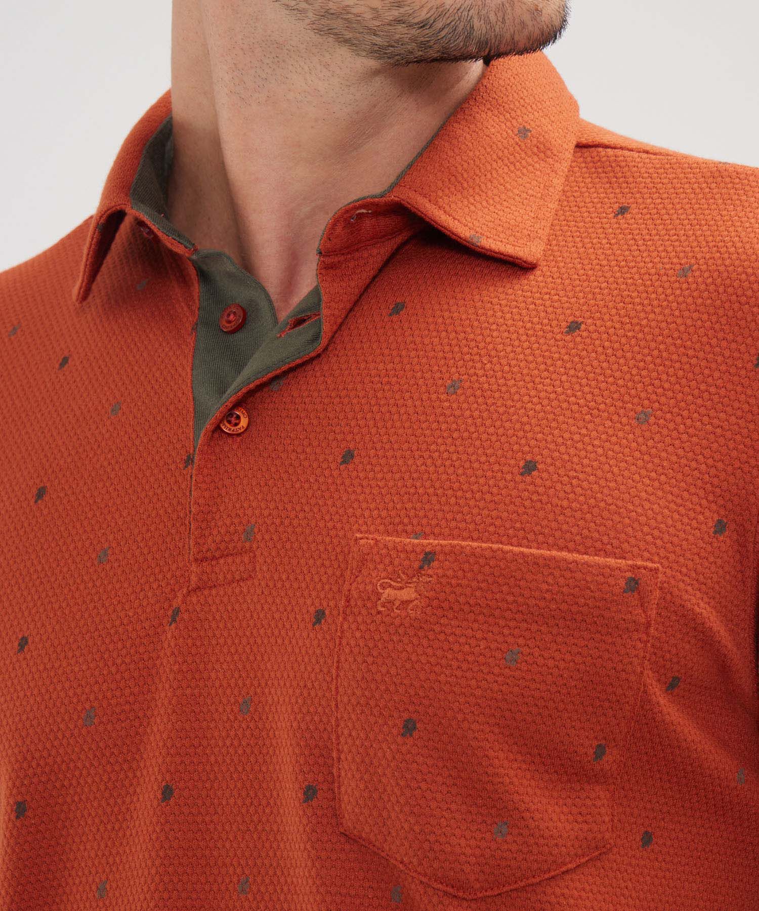 Polo Estampada Cuello Maquina