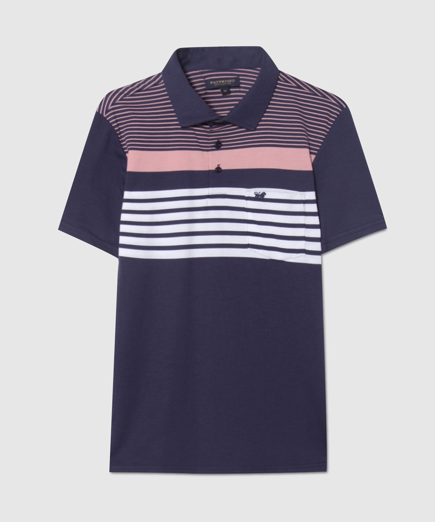 Polo  Cuello Duro, Con Bolsillo Regular Fit