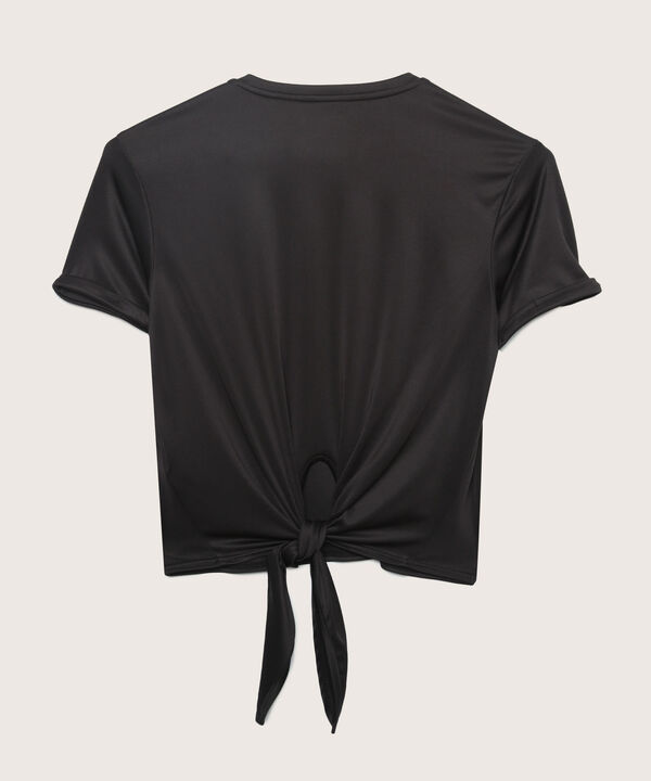 Camiseta Crop Top Manga Corta image number null