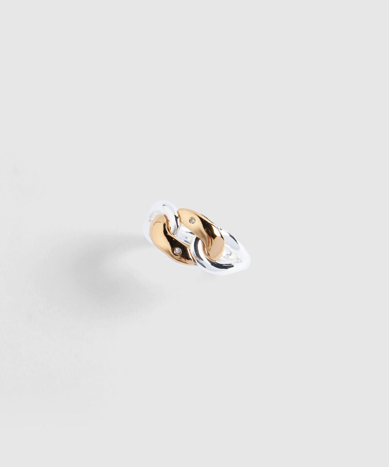 Anillo Tejido con Brillos