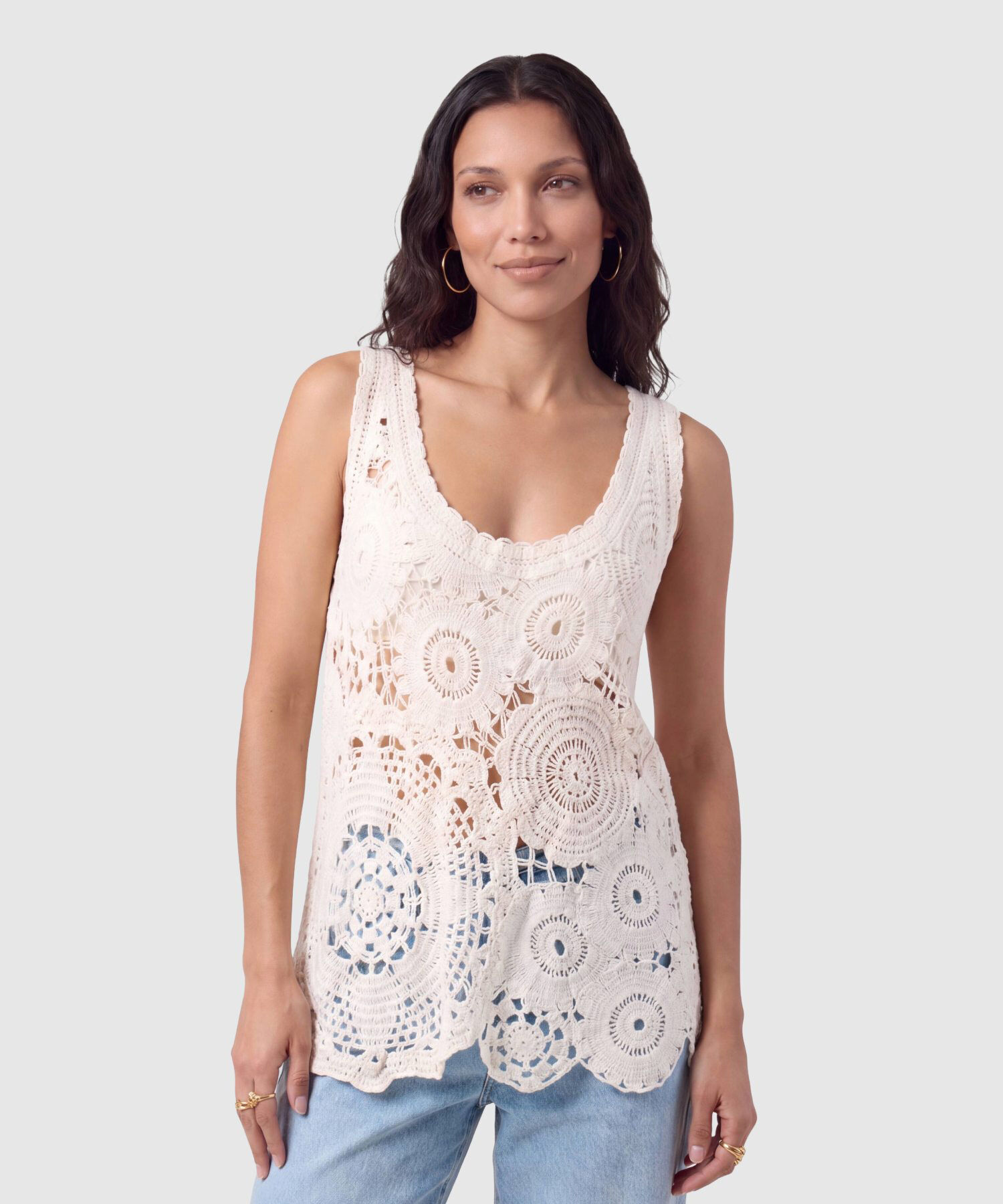 Camiseta Sisa Tejida Texturizada Para Mujer