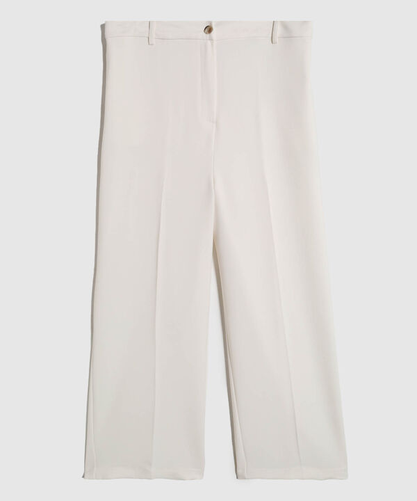 Pantalón de Bota Ancha con Pinzas Para Mujer Curvy image number null