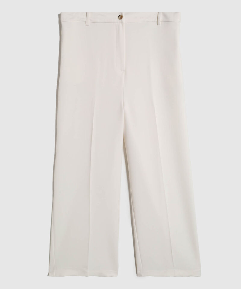 Pantalón de Bota Ancha con Pinzas Para Mujer Curvy