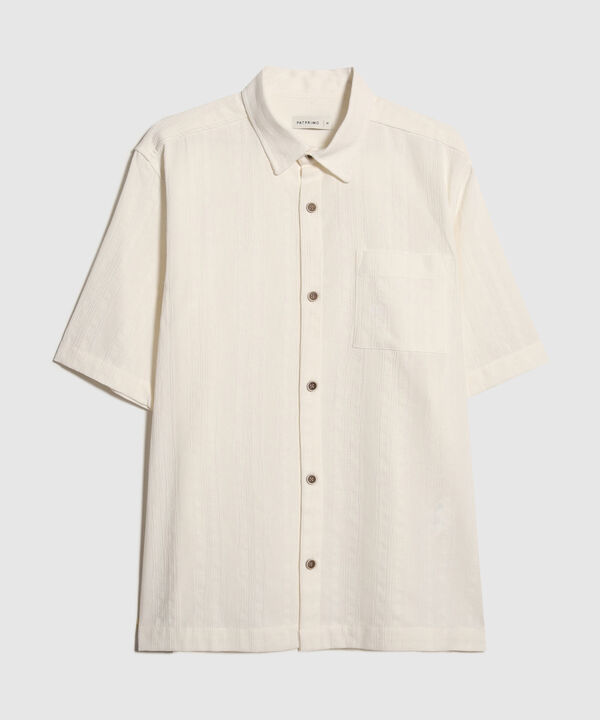 Camisa en Efecto Rústico