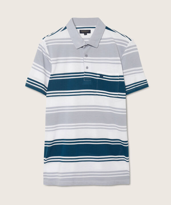 Polo Preteñida, Cuello Duro Con Bolsillo Y Silueta Regular Fit