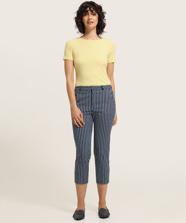Pantalón Capri a Rayas