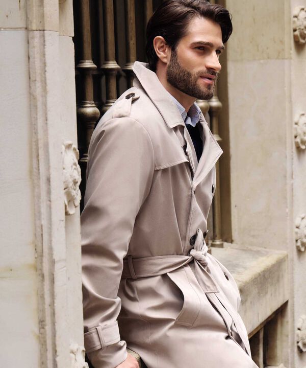 Chaqueta Trench Coat Unicolor