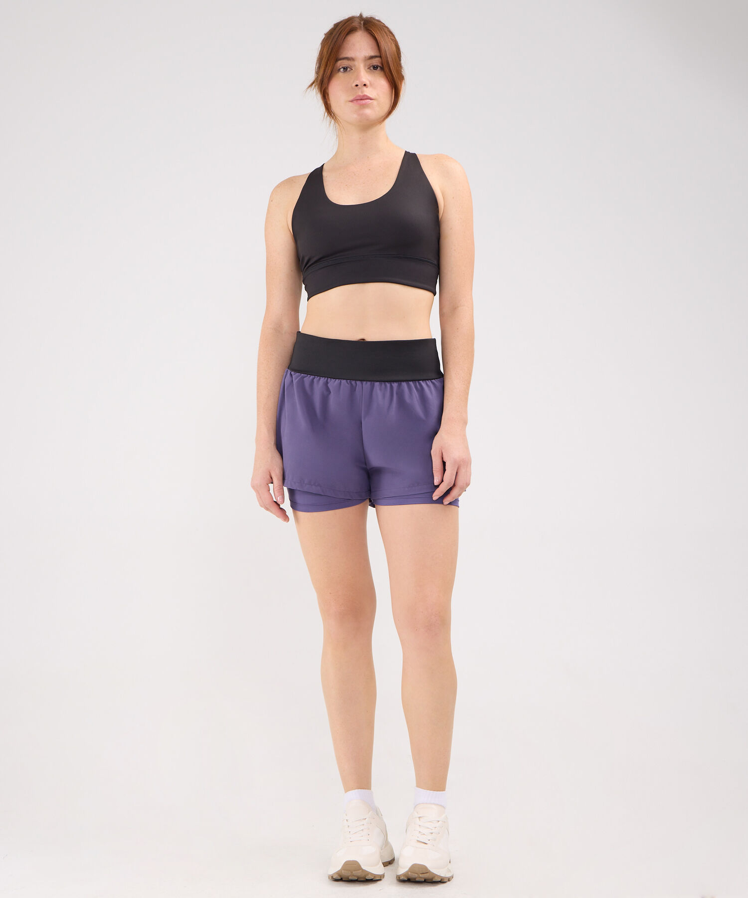 Short Plano Con Bóxer Interno Tipo Biker