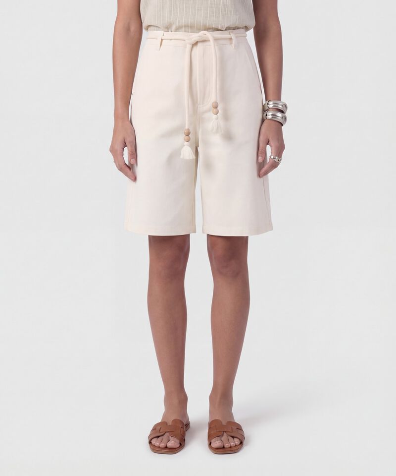 Bermuda Con Cord&oacute;n Ornamental Para Mujer