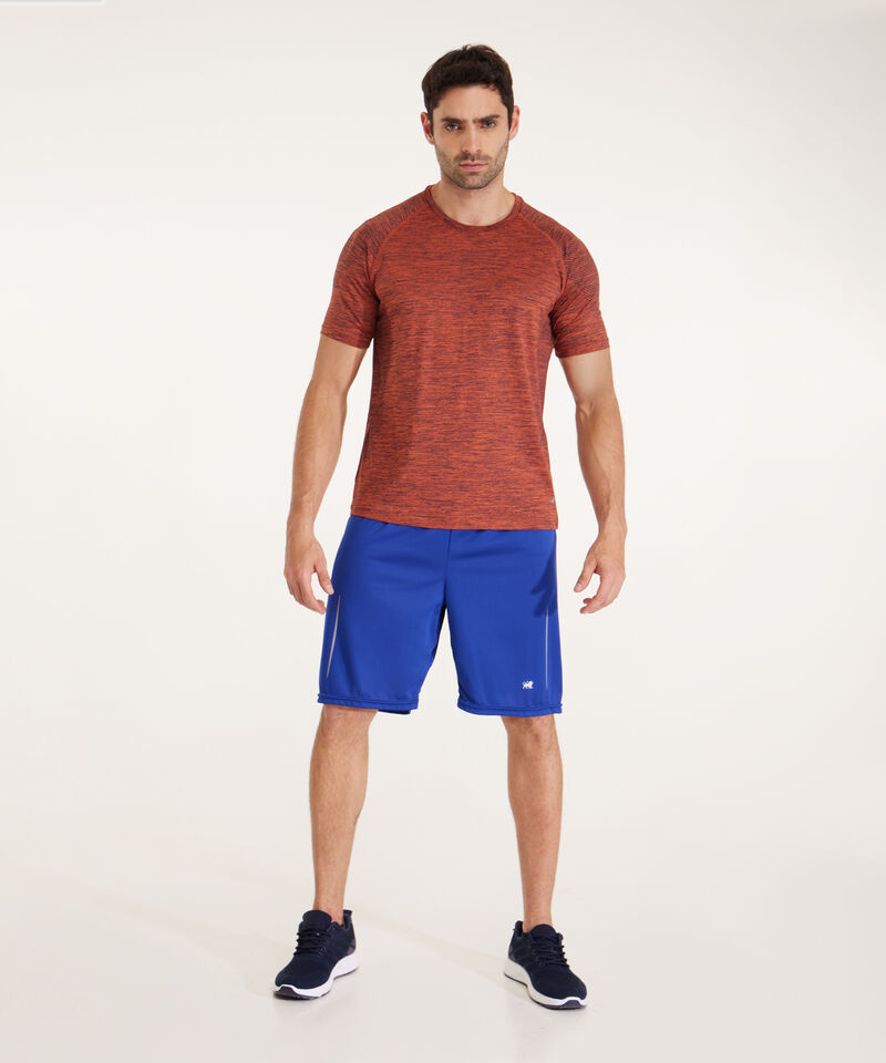 Camiseta Manga Corta Ranglan, Cuello Redondo, Textura Jaspe Sublimada