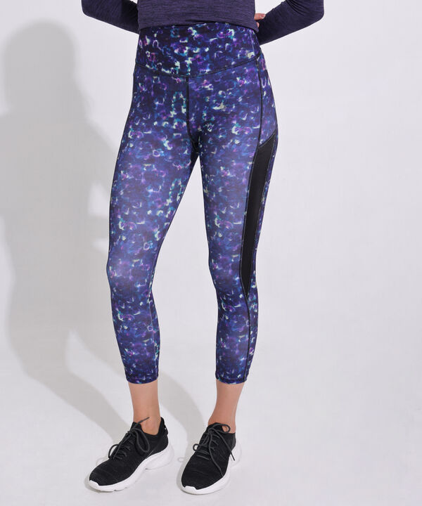 Leggings Estampado, Medio Con Tiro Alto Y Cortes Laterales image number null