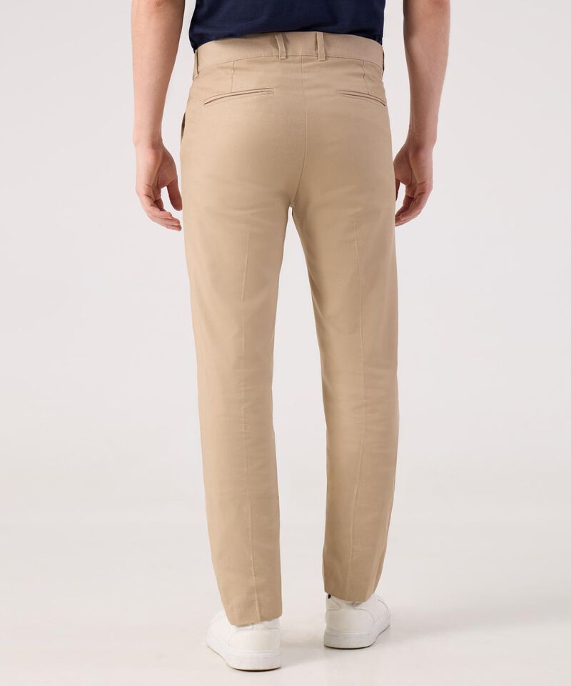 Pantalon Tipo Chino Unicolor 