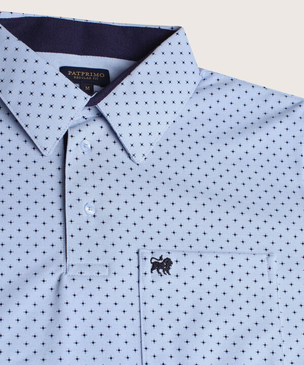 Polo Estampada Cuello Duro image number null