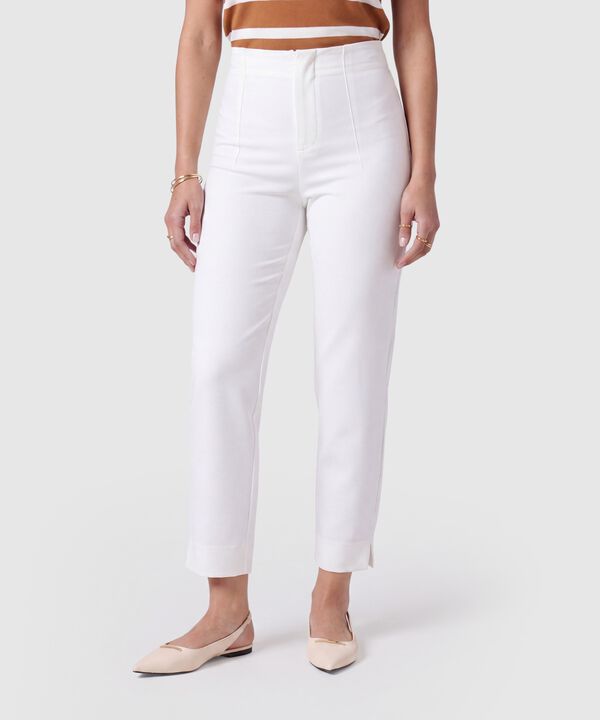 Pantal&oacute;n Ajustado De Tiro Alto Mujer image number null
