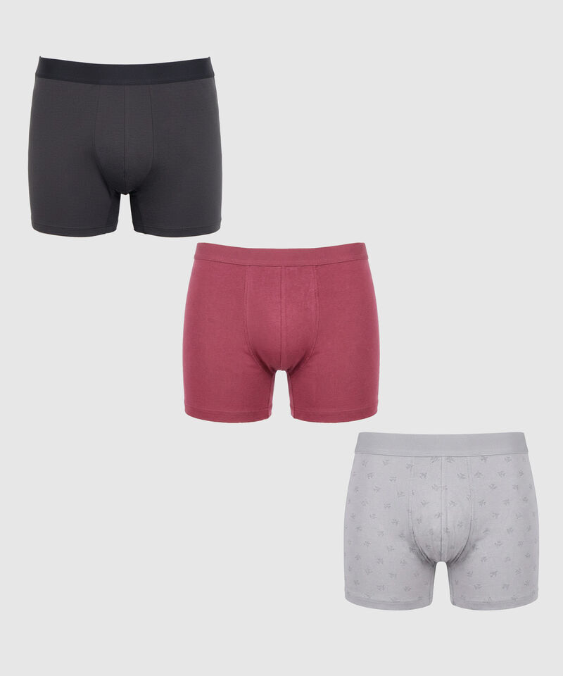 Set x3 B&oacute;xers Clasicos para Hombre