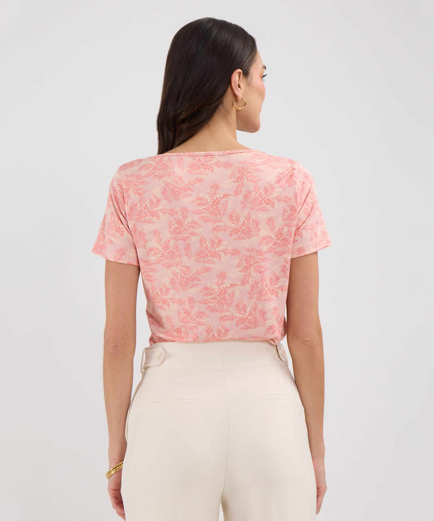 Camiseta manga corta estampada