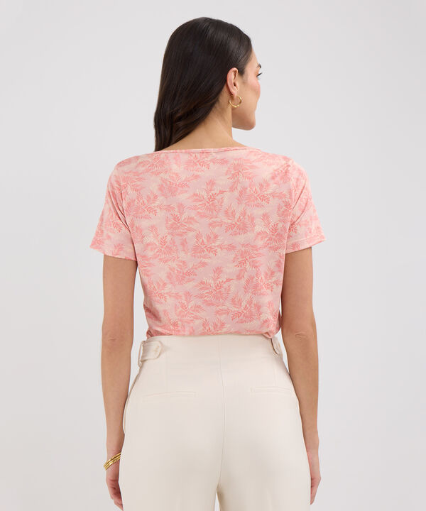 Camiseta manga corta estampada