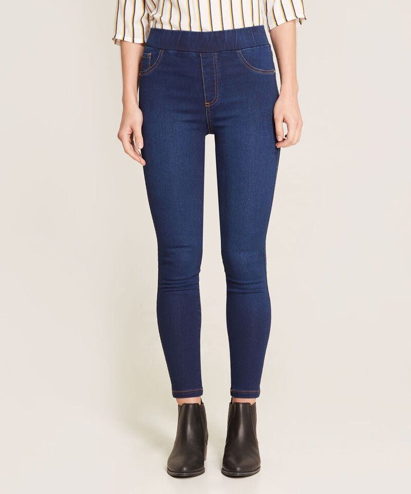 Jegging Tiro Alto con Bolsillos