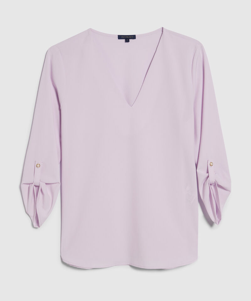 Blusa Manga ¾ con Escote en V