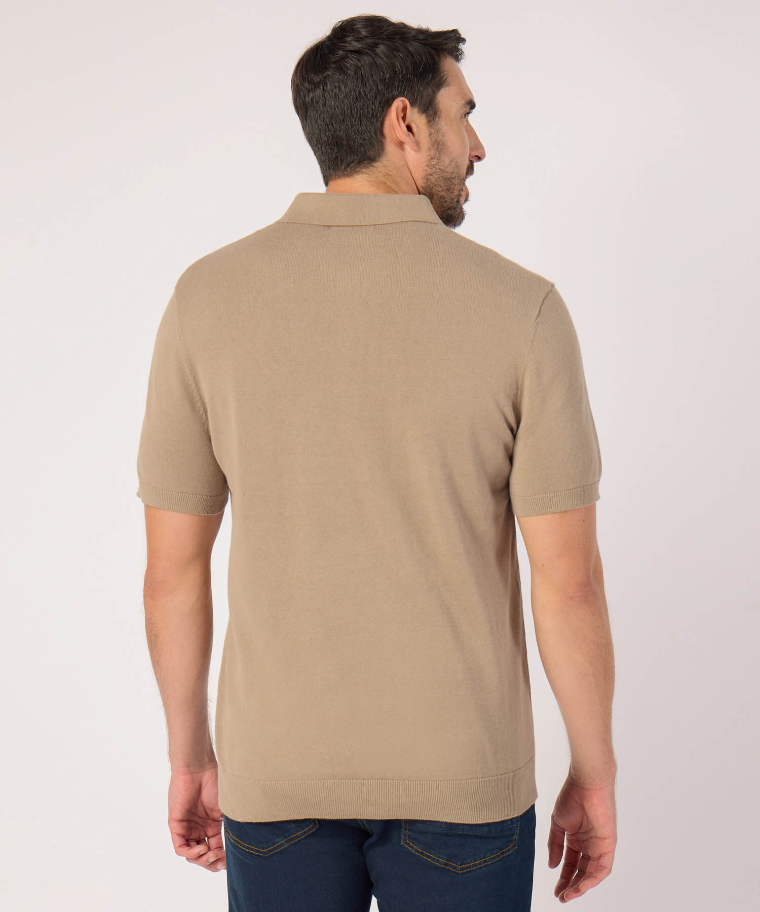 Polo Unicolor Manga Corta 