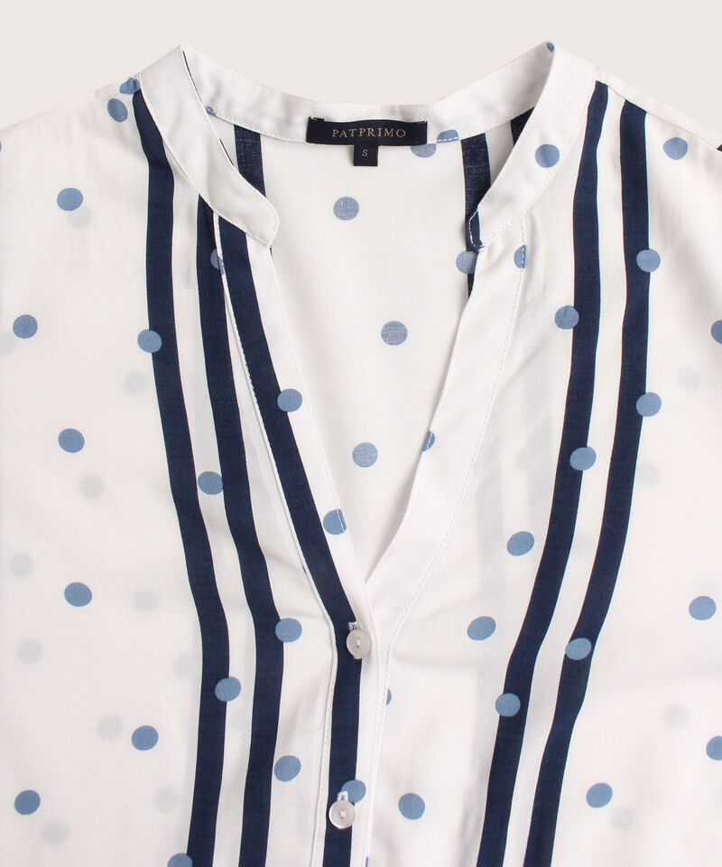 Blusa Pechera Estampada