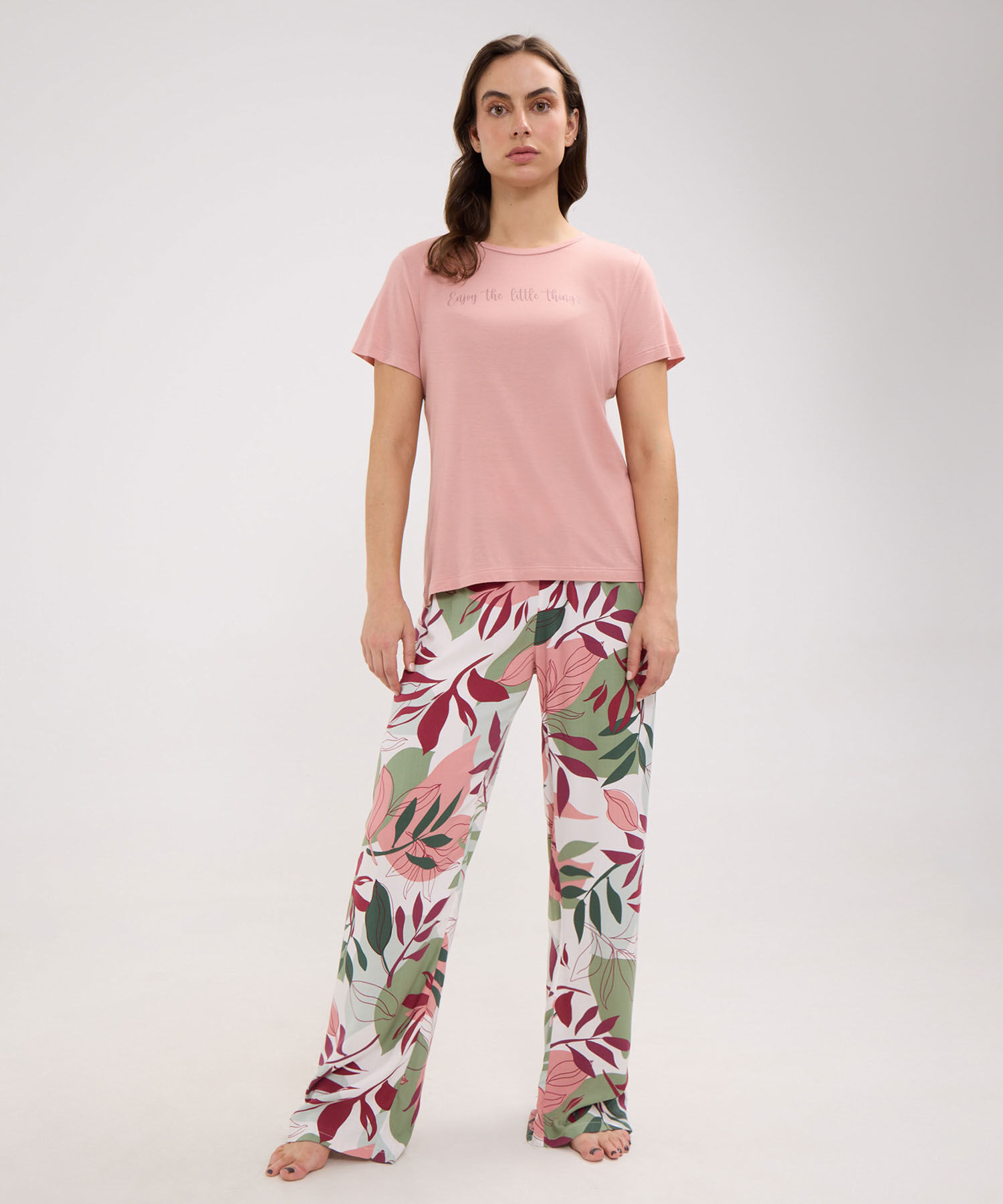 Conjunto de Pijama Estampado Floral