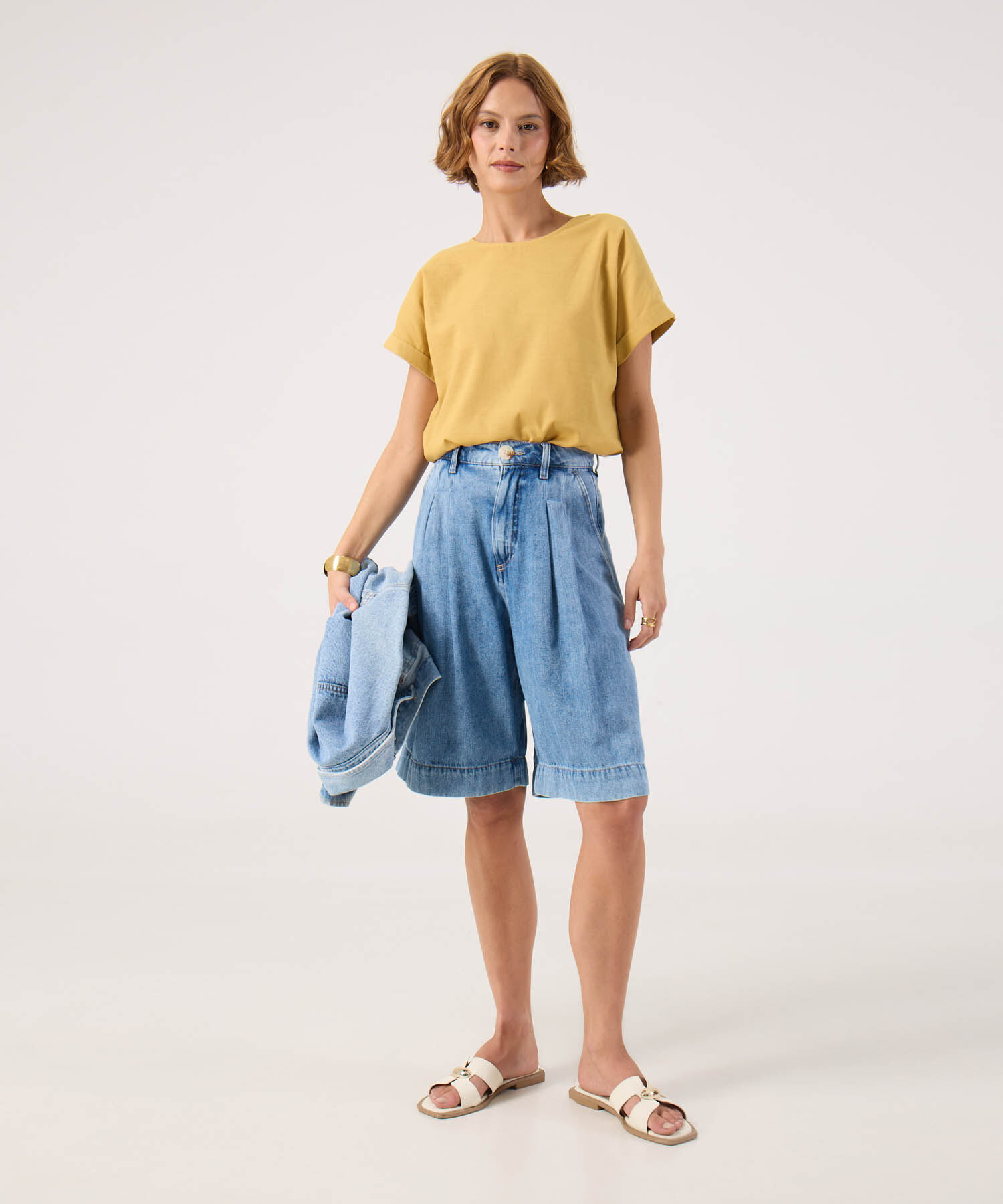 Blusa unicolor 