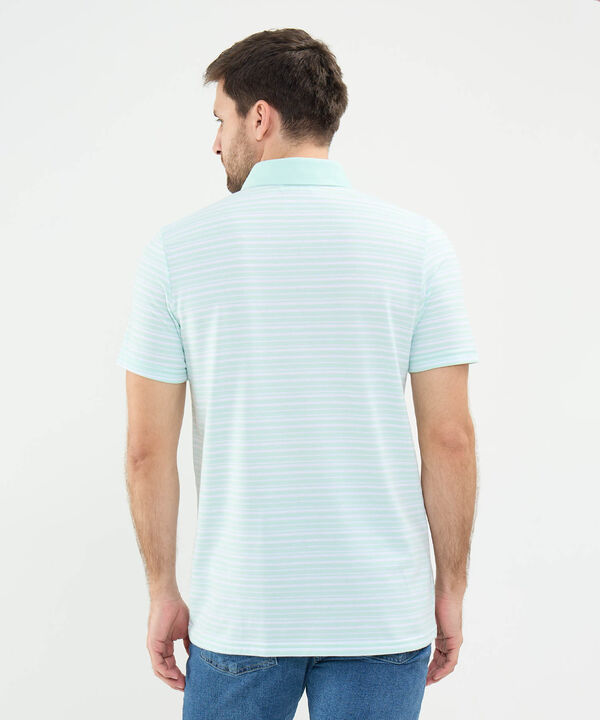 Polo Cuello Duro con Franjas