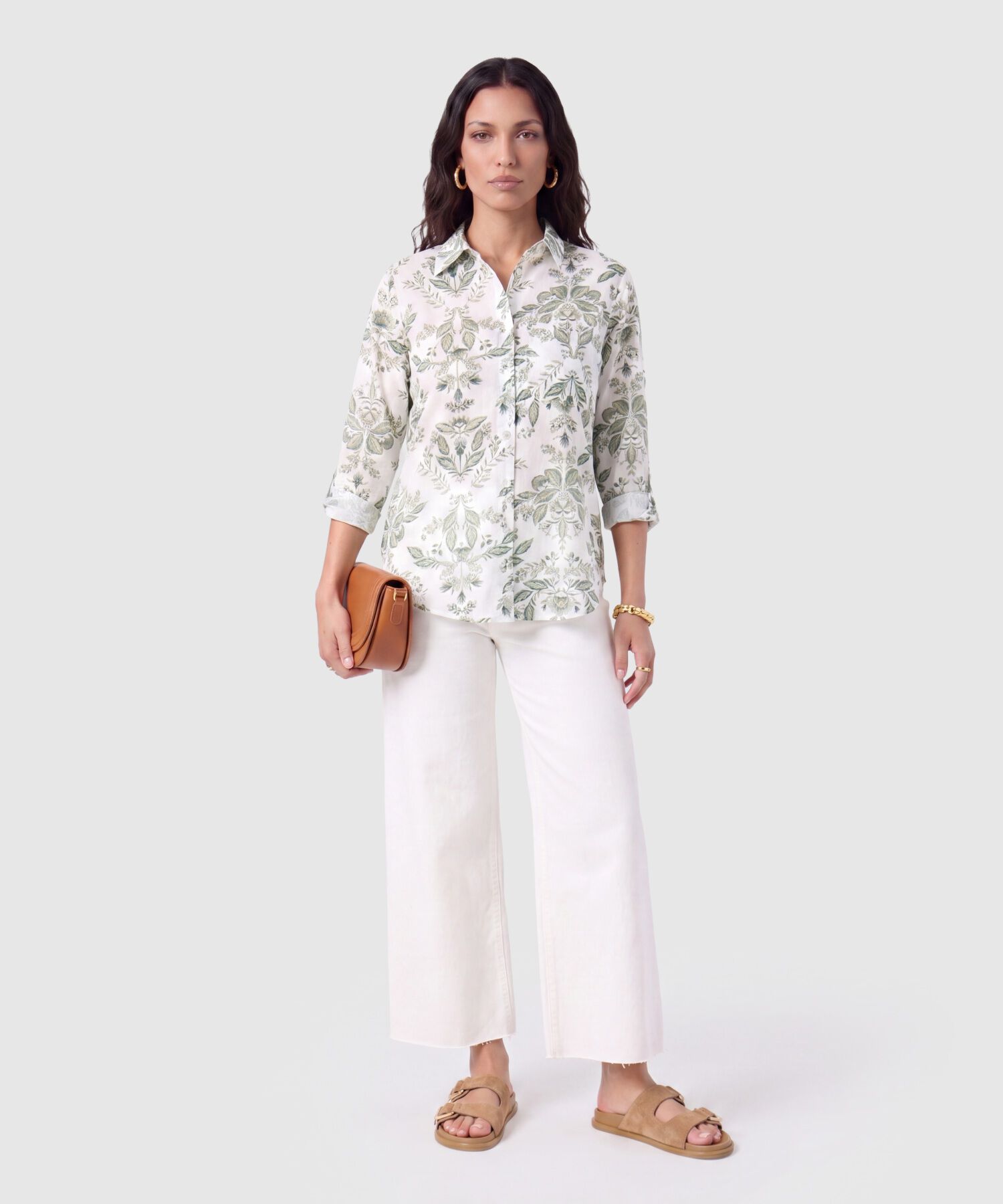 Camisa Mujer Manga Larga con Estampado