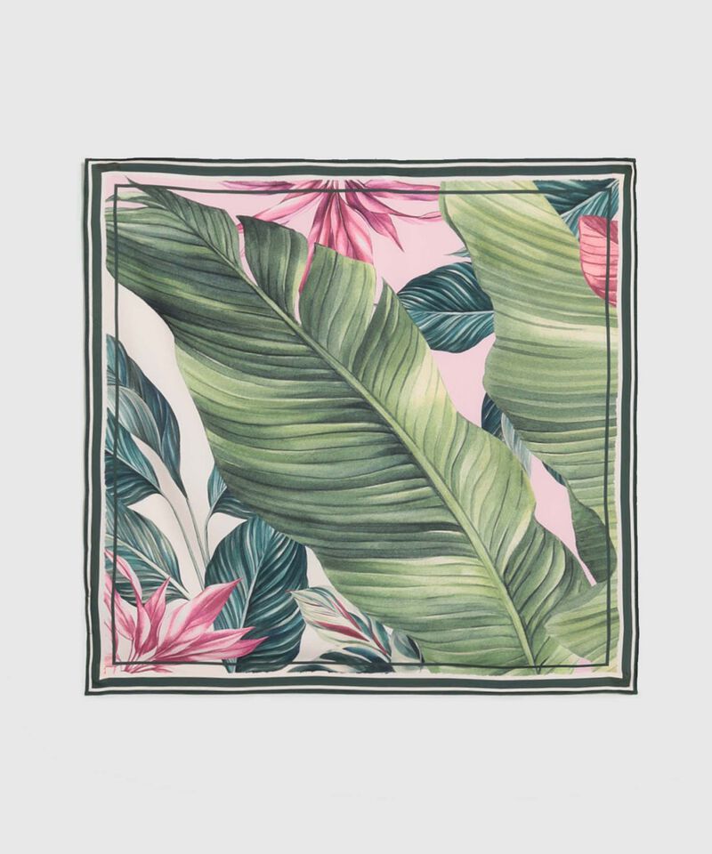 Pa&ntilde;oleta Cuadrada Estampada Para Mujer