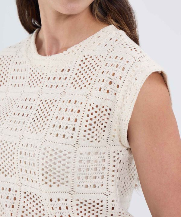 Blusa Manga Corta Texturizada image number null