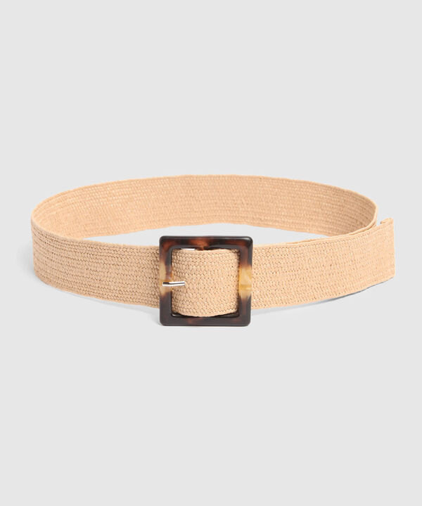 Cinturón Trenzado Para Mujer Con Hebilla Cuadrada image number null