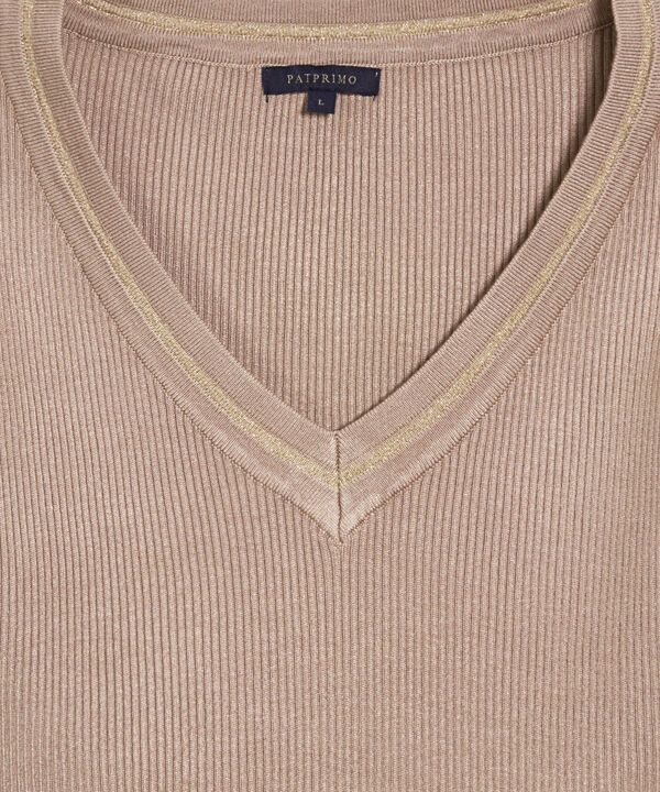 Saco Tejido Cuello En V Para Mujer