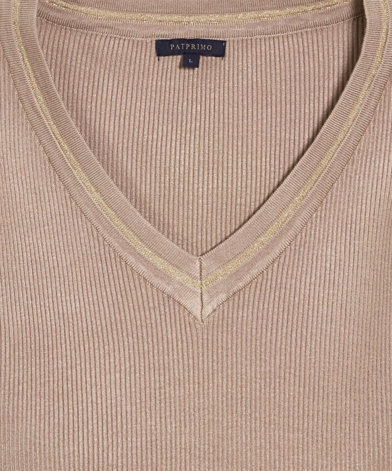 Saco Tejido Cuello En V Para Mujer