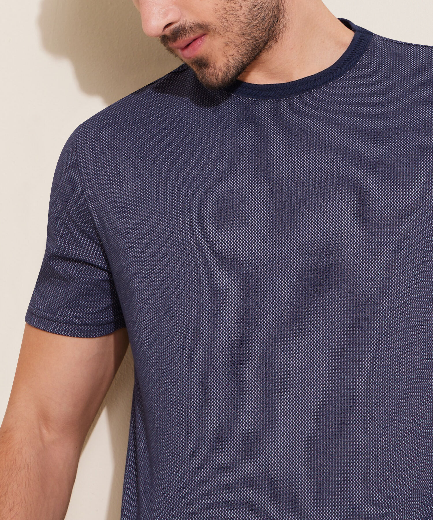 Camiseta Prete&ntilde;ido Con Textura